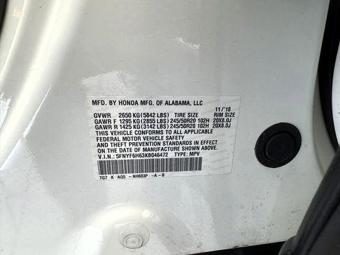 Used 2019 Honda Pilot Touring image 78
