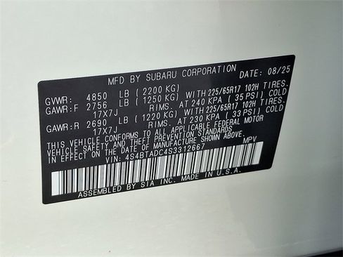 New 2025 Subaru Outback Premium image 21