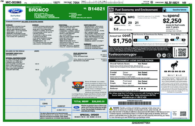 Used 2022 Ford Bronco Big Bend AWD/4WD image 5