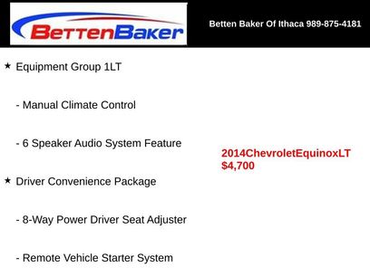 Used 2014 Chevrolet Equinox LT w/ Driver Convenience Package