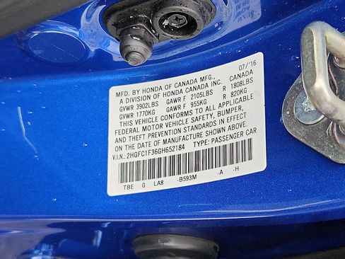 Used 2016 Honda Civic EX-T image 25