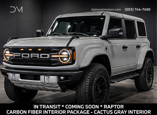 Used 2024 Ford Bronco Raptor w/ Interior Carbon Fiber Pack 6 AWD/4WD image 1