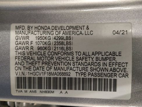 Used 2021 Honda Accord LX image 33