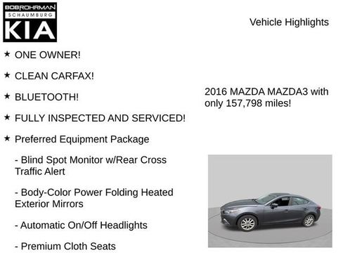Used 2016 MAZDA MAZDA3 i Sport w/ Preferred Equipment Package FWD image 7