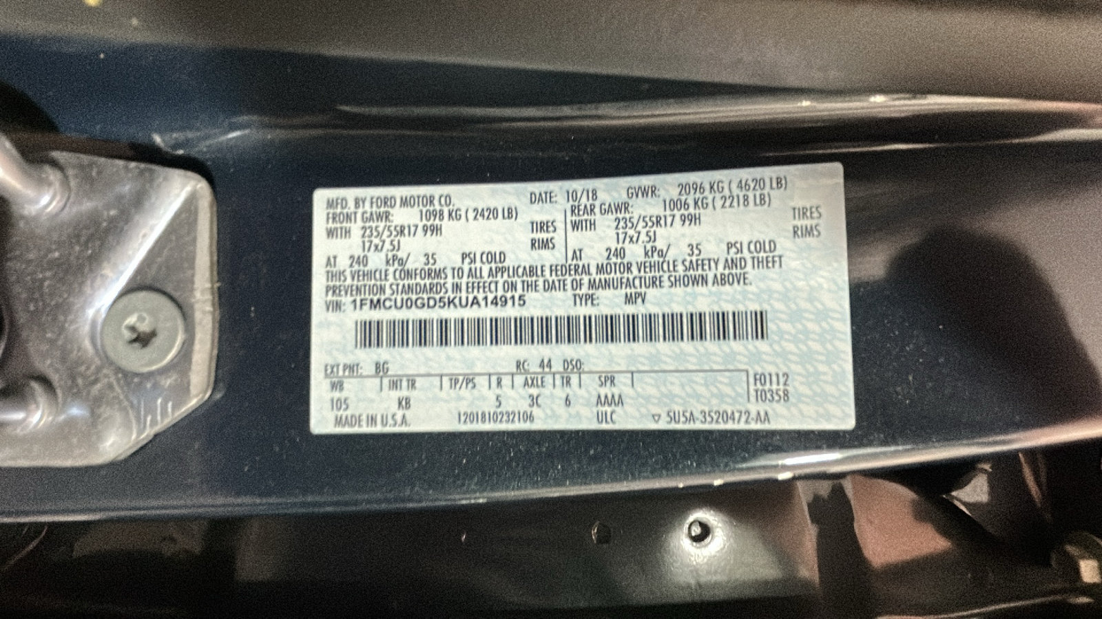 Used 2019 Ford Escape SE FWD image 11