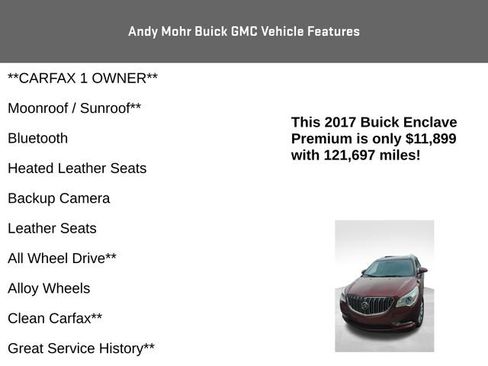 Used 2017 Buick Enclave Premium w/ Experience Buick Package AWD/4WD image 4