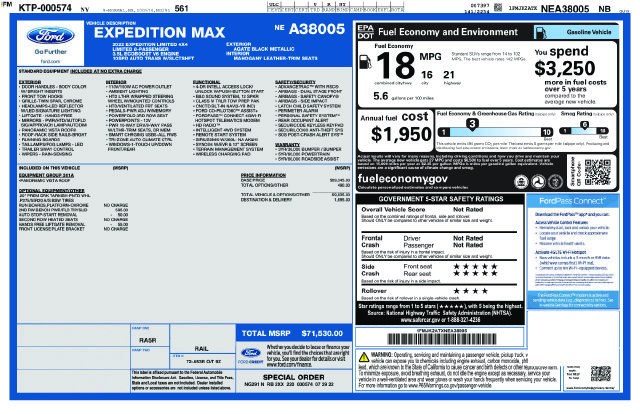 Used 2022 Ford Expedition Max Limited AWD/4WD image 2