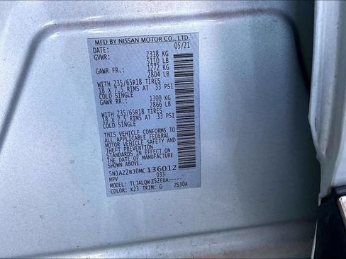 Used 2021 Nissan Murano SV FWD image 14