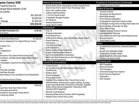 Used 2023 Toyota Camry XSE w/ Cold Weather Package FWD image 25