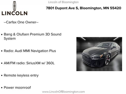Used 2024 Audi RS 7 Performance w/ Black Optic Package AWD/4WD image 5