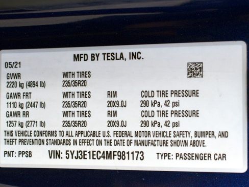 Used 2021 Tesla Model 3 Performance AWD/4WD image 47