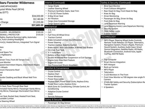 Used 2023 Subaru Forester Wilderness AWD/4WD image 2