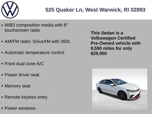 Certified 2025 Volkswagen Jetta GLI Autobahn image 7