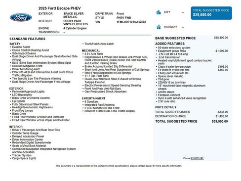 Used 2025 Ford Escape SE w/ Class II Trailer Tow Package FWD image 43