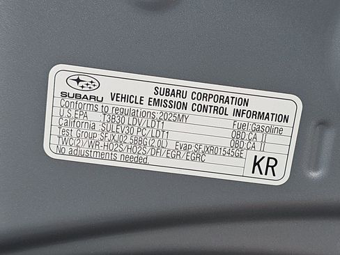 Used 2025 Subaru Impreza 2.0i AWD/4WD image 15