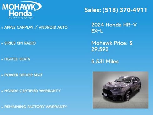 Certified 2024 Honda HR-V EX-L image 16
