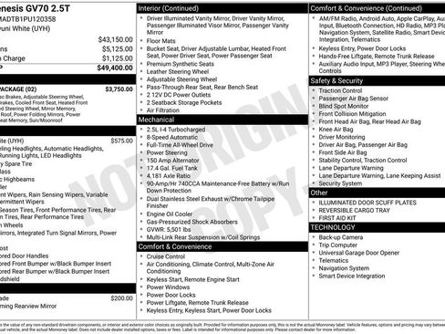 Used 2023 Genesis GV70 2.5T w/ Select Package image 15