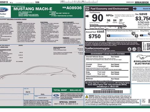 Used 2021 Ford Mustang Mach-E Premium AWD/4WD image 38