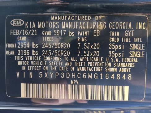 Used 2021 Kia Telluride EX w/ EX Premium Package image 33