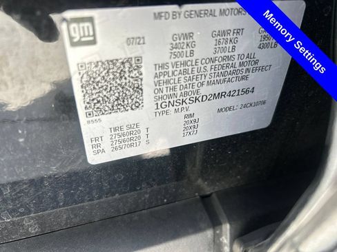 Used 2021 Chevrolet Tahoe Premier AWD/4WD image 11