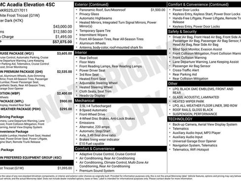 New 2025 GMC Acadia Elevation w/ Super Cruise Package FWD image 25