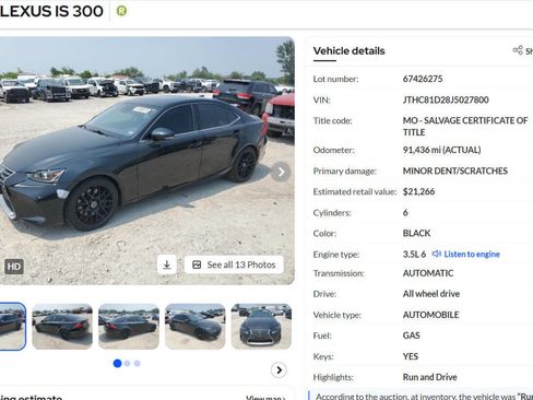 Used 2018 Lexus IS 300 F Sport w/ F Sport Package image 55