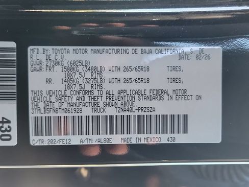 Used 2026 Toyota Tacoma TRD Sport RWD image 23