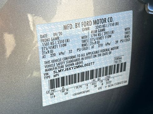 Certified 2021 Lincoln Aviator Grand Touring w/ Equipment Group 302A image 29