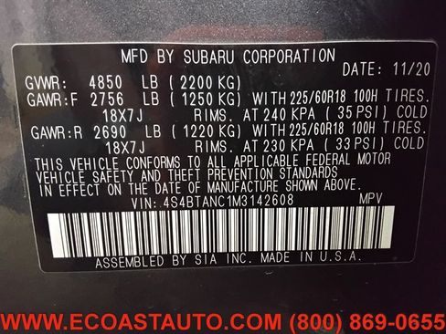 Used 2021 Subaru Outback Limited w/ Popular Package #2 AWD/4WD image 16