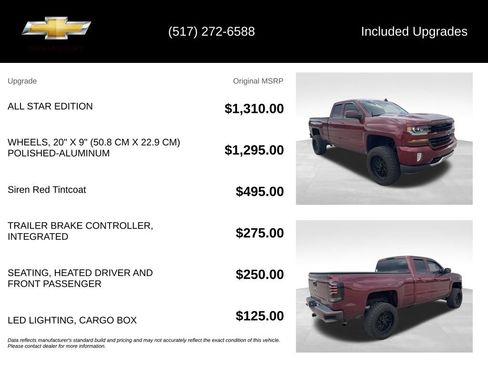 Used 2016 Chevrolet Silverado 1500 LT w/ All Star Edition AWD/4WD image 5