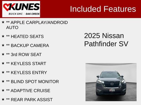 Used 2025 Nissan Pathfinder SV AWD/4WD image 2