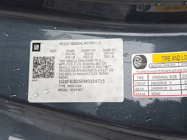 Used 2021 Chevrolet Camaro LT RWD image 30