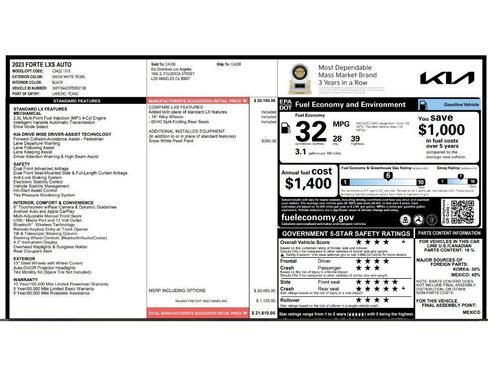 Used 2023 Kia Forte LXS image 25