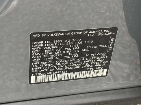 New 2026 Volkswagen Atlas SEL AWD/4WD image 16