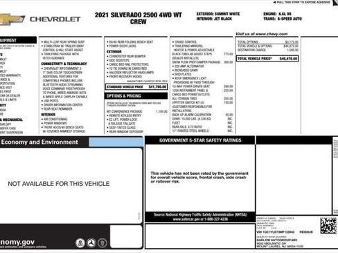 Used 2021 Chevrolet Silverado 2500 W/T w/ WT Convenience Package image 4