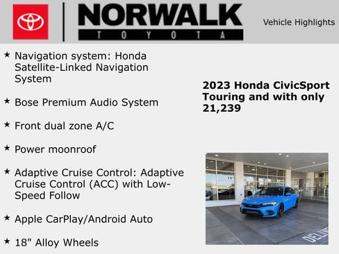 Used 2023 Honda Civic Sport Touring image 10