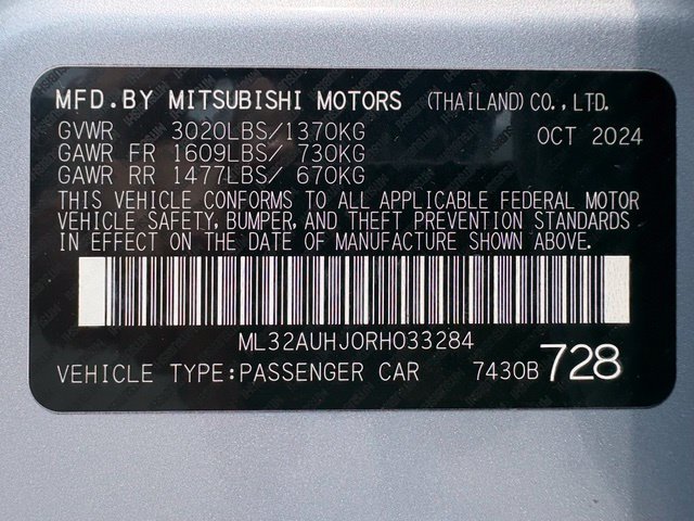 Used 2024 Mitsubishi Mirage ES FWD image 29