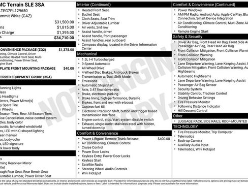 Certified 2023 GMC Terrain SLE w/ Driver Convenience Package AWD/4WD image 31
