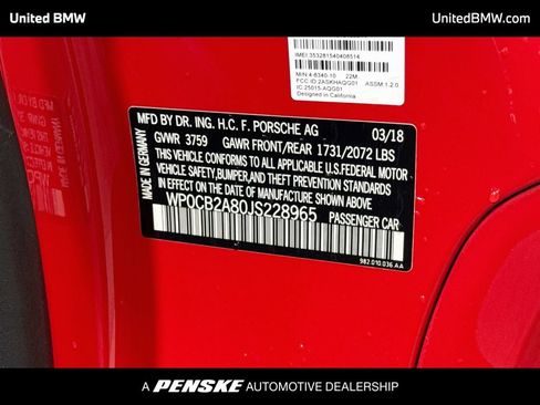 Used 2018 Porsche 718 Boxster GTS RWD image 20