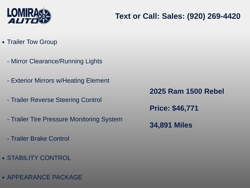 Used 2025 RAM 1500 Rebel AWD/4WD image 8