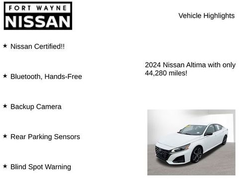 Certified 2024 Nissan Altima 2.5 SR image 7