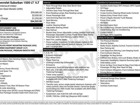 Used 2020 Chevrolet Suburban LT AWD/4WD image 2