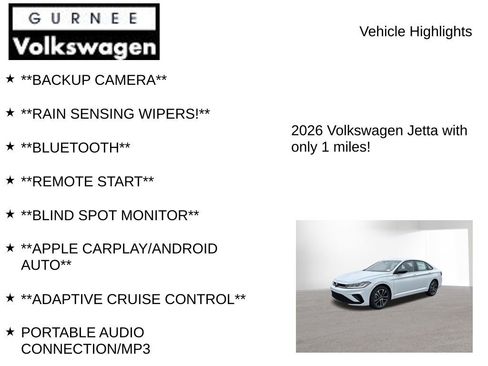 New 2026 Volkswagen Jetta Sport image 7