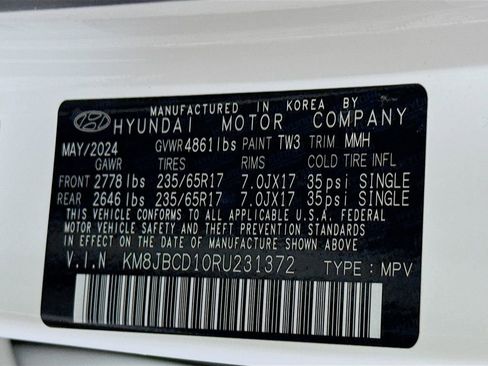 Certified 2024 Hyundai Tucson Blue AWD/4WD image 37