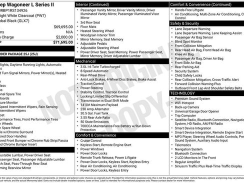 Used 2024 Jeep Wagoneer L Series II RWD image 2