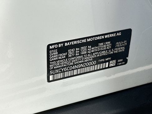 Certified 2022 BMW X6 xDrive40i w/ Premium Package image 36