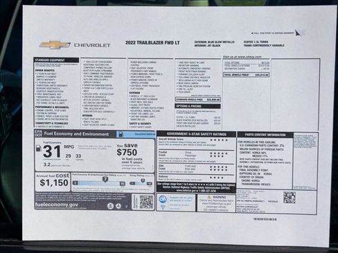 Used 2022 Chevrolet TrailBlazer LT image 27