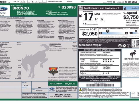 Certified 2022 Ford Bronco Wildtrak image 3