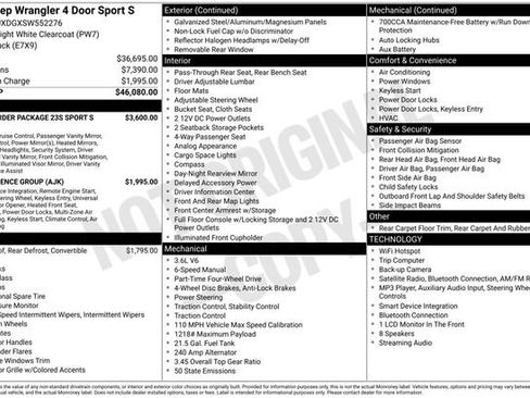 Used 2025 Jeep Wrangler Unlimited Sport AWD/4WD image 20