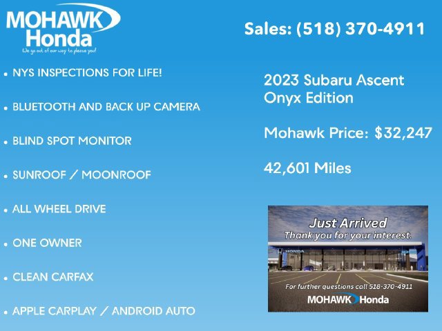 Used 2023 Subaru Ascent Onyx Edition AWD/4WD image 2